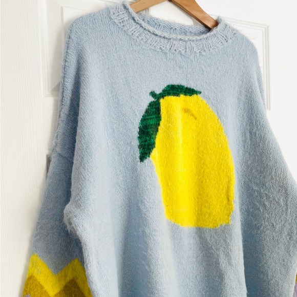 Free People Just Peachy Pullover Sweater Size M - Picture 4 of 5